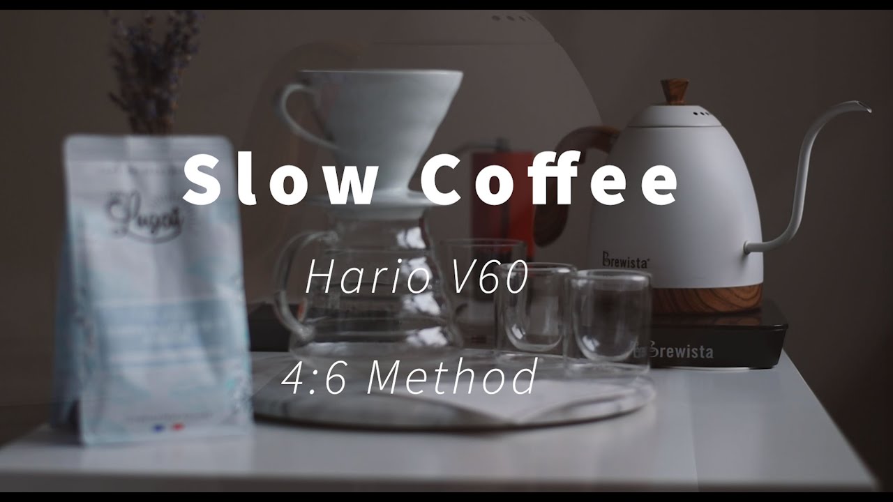 Making slow coffee with HarioV60 4:6 method