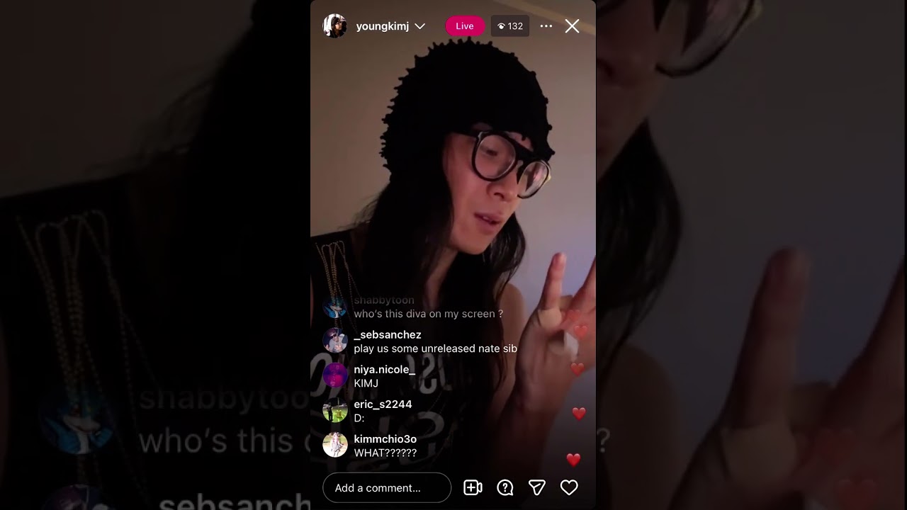 kimj previews new songs IG live january