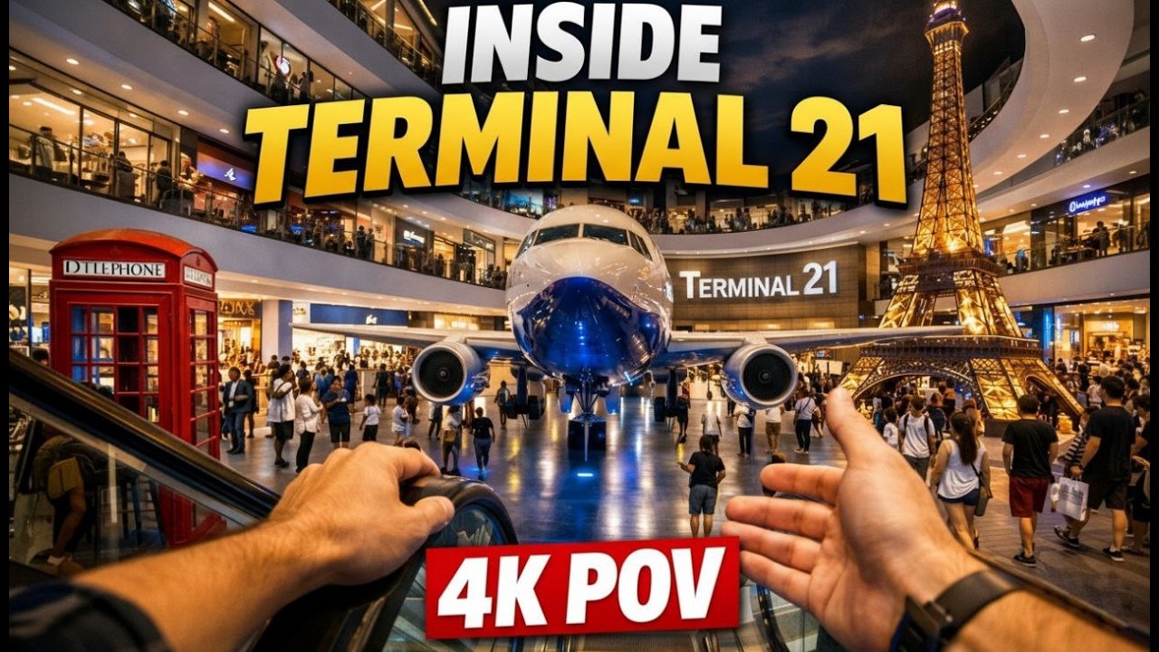 INSIDE TERMINAL 21 🔥 Bangkok Mall Walk (4K POV