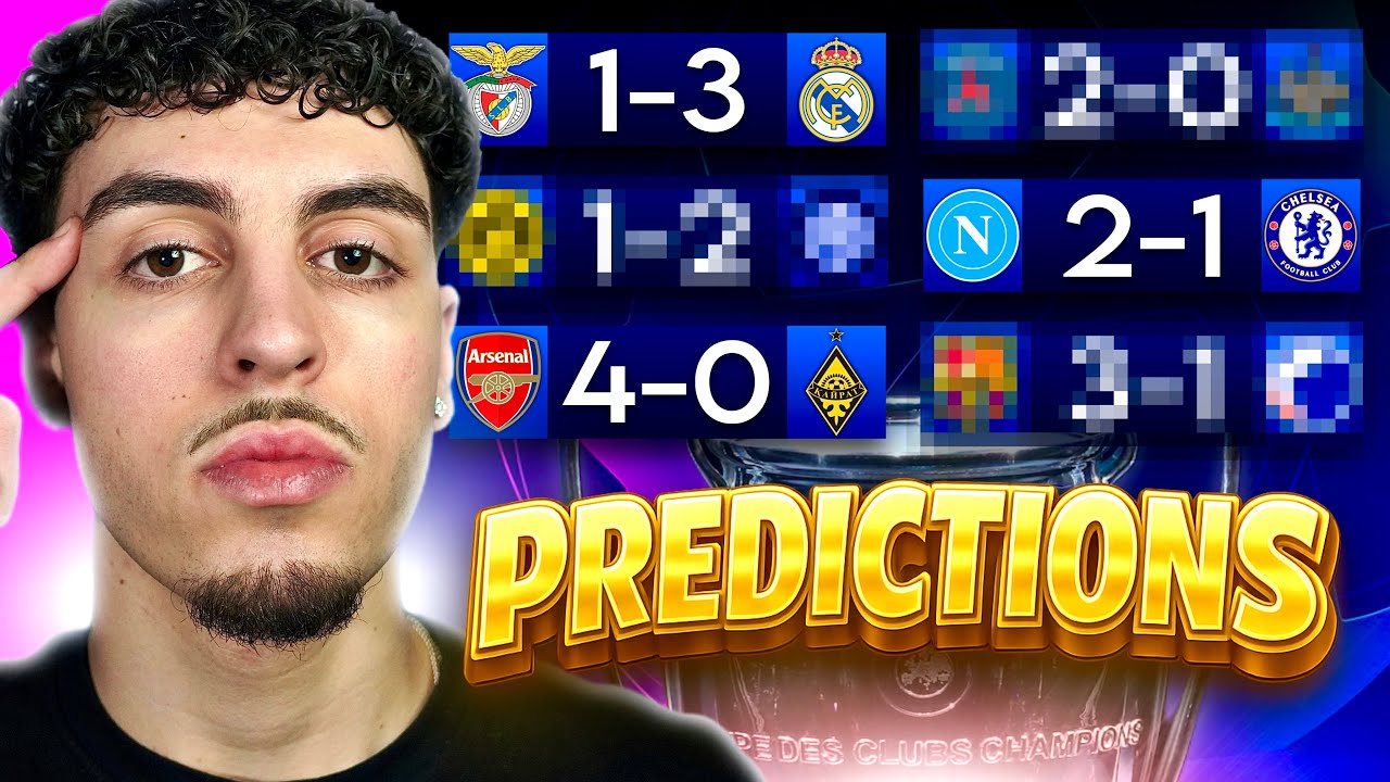 Champions League *MATCHDAY 8* League Phase Predictions!