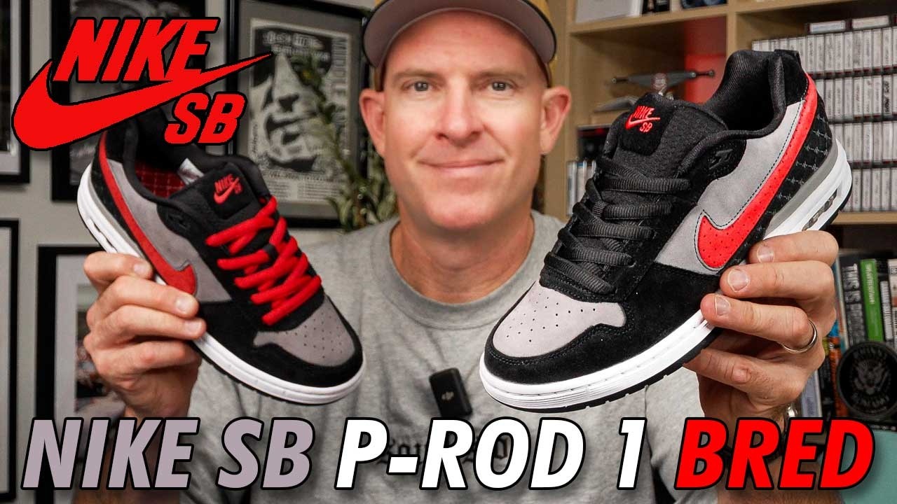 Nike SB P-Rod 1 Black Varsity Red Flint Gray | 20-Year Anniversary First Look & On Foot