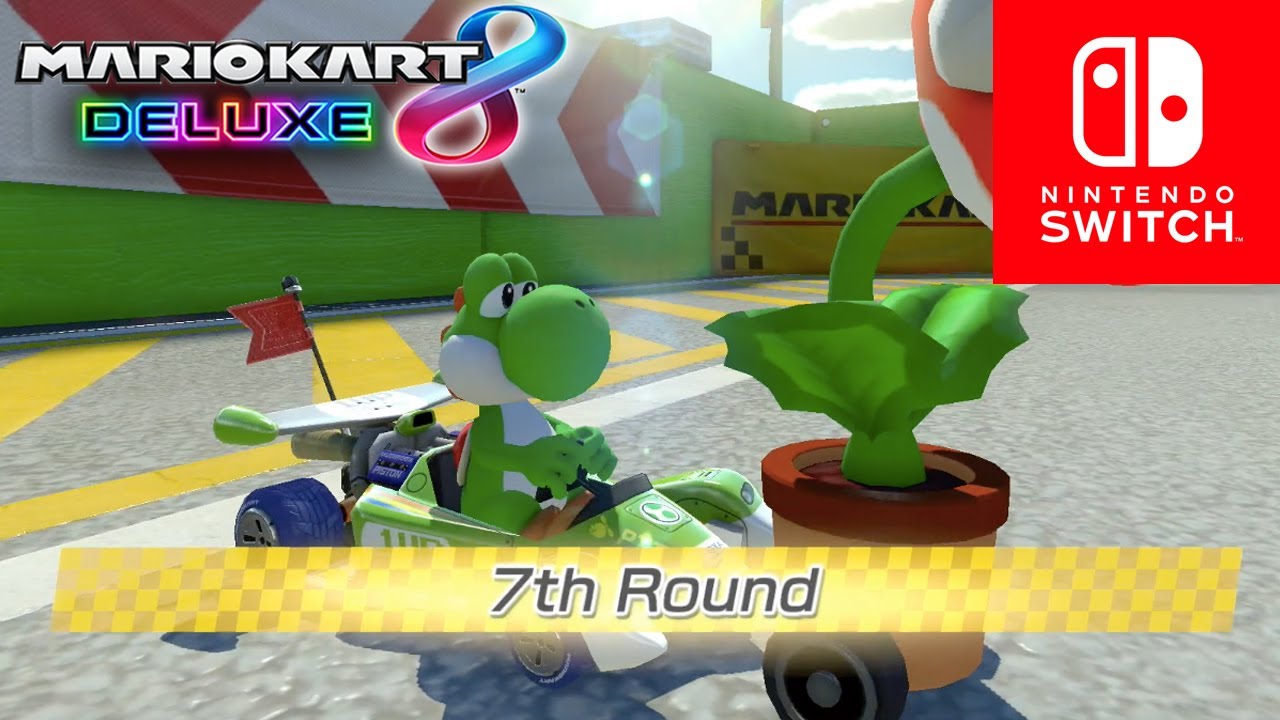 MARIO KART 8 DELUXE (Nintendo Switch) - Renegade Roundup - Yoshi Gameplay