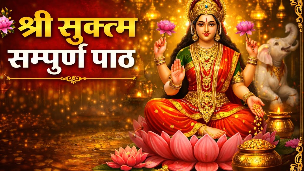 Shree Suktam Full Chanting (With Sanskrit Lyrics) | Daily Lakshmi Mantra for Abundance