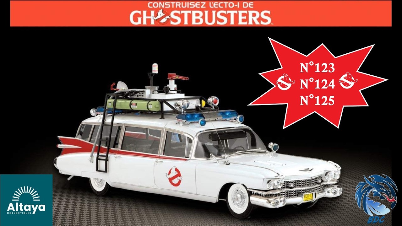 🔧 Montage ECTO-1 Altaya – N°123 à 125 | Assemblage de la moitié du brancard 👻🚑