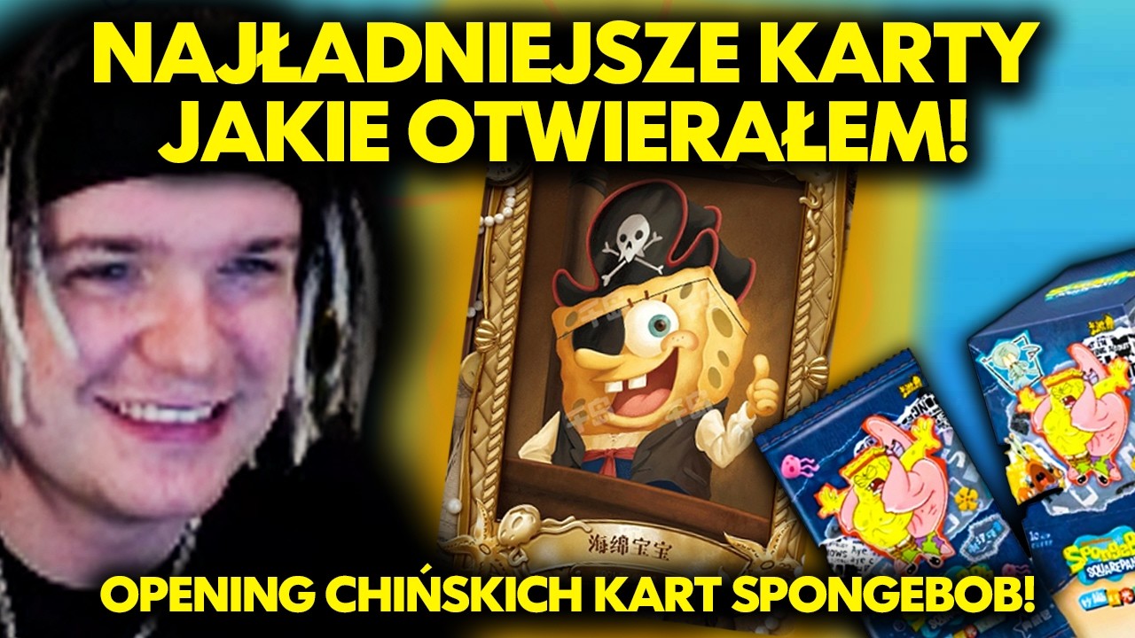 NAJŁADNIEJSZE KARTY JAKIE OTWIERAŁEM! | OPENING CHIŃSKICH KART SPONGEBOB!