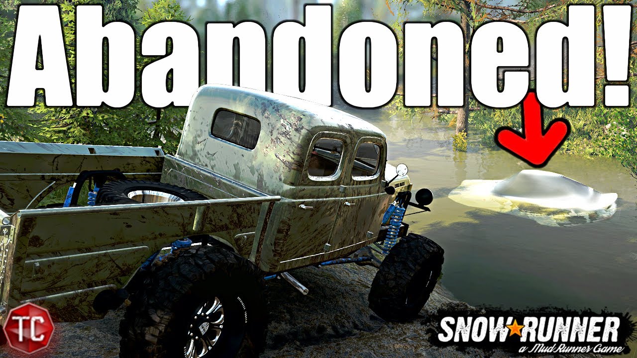 SnowRunner: HOW did you end up HERE!? Found an ABANDONED CAR in the HILLS! Small Town RP Part 14