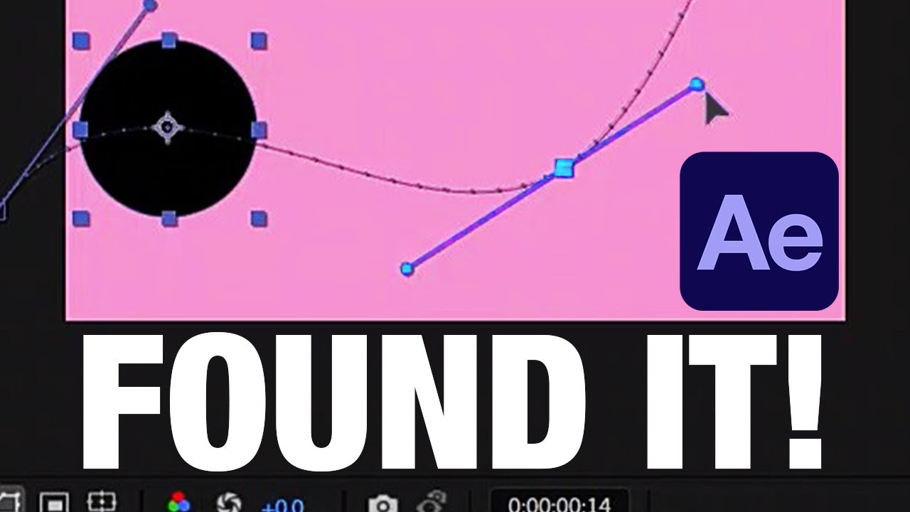 Here are the Bezier handles they're NOT in the graph editor