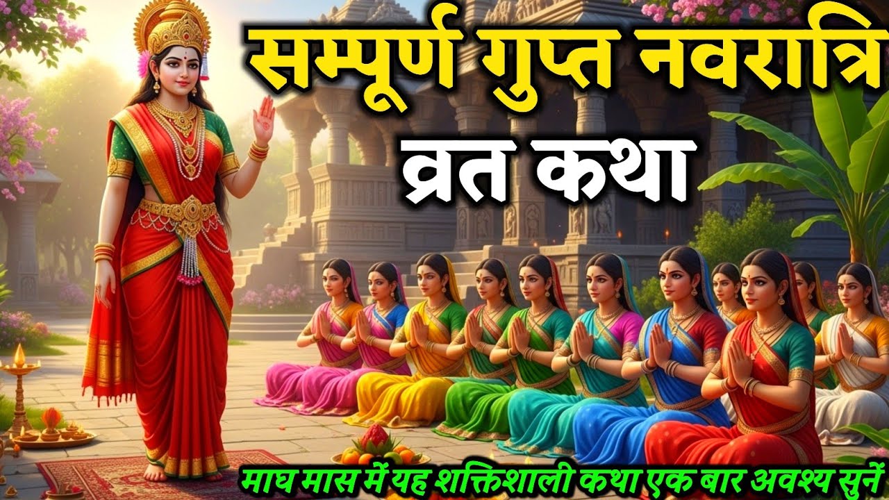 माघ गुप्त नवरात्रि की यह कथा सुनते ही माँ दुर्गा स्वयं सारे संकट हर लेती है|Maagh Navratri|katha 