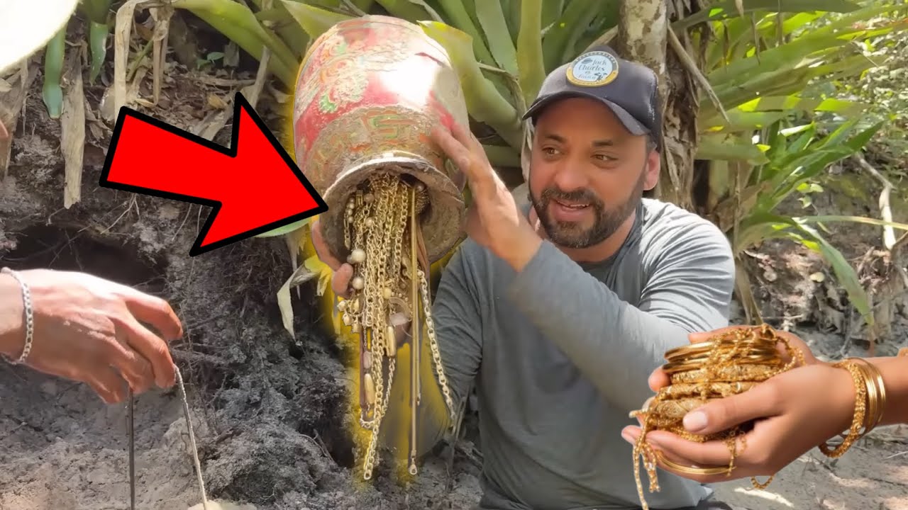 Tesouro imensurável de ouro enterrado na ilha 