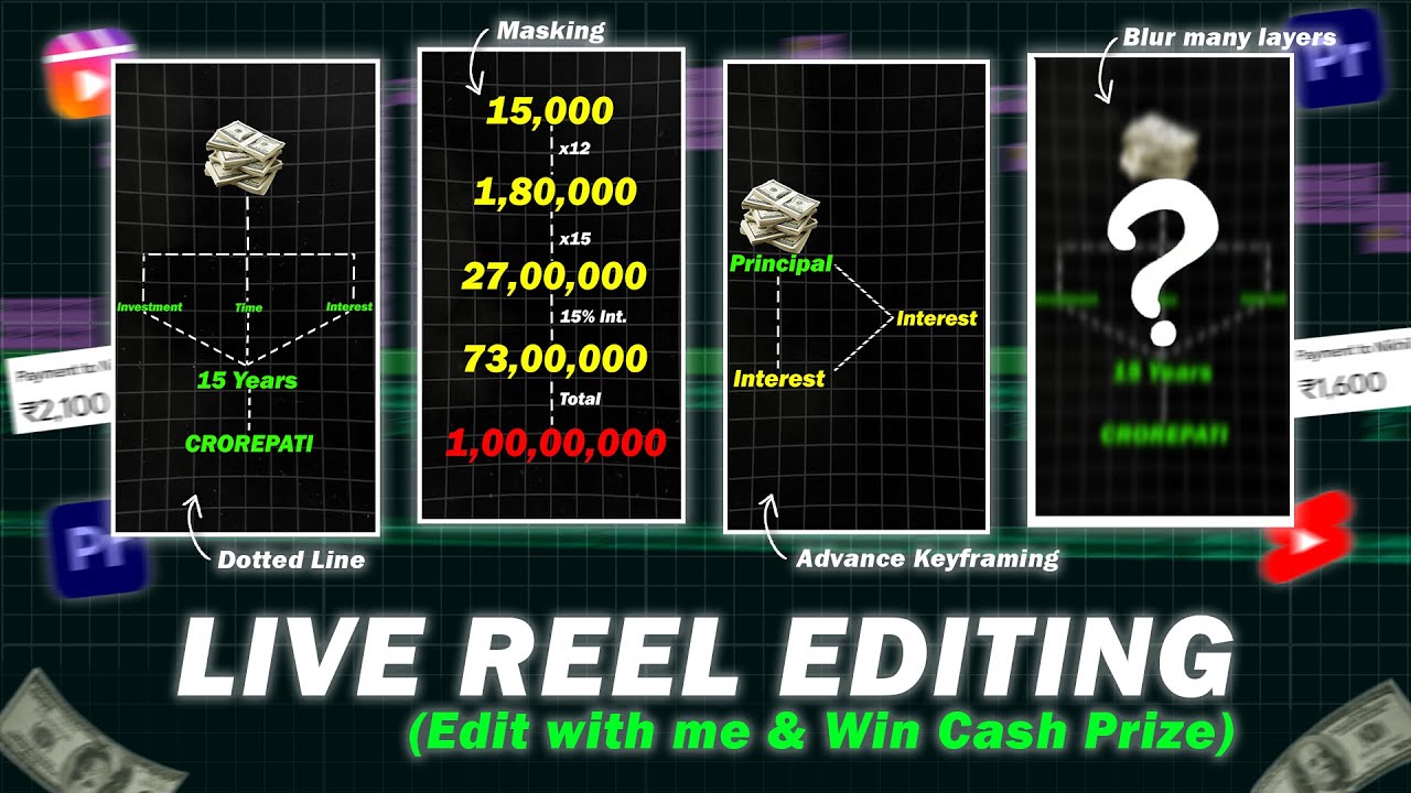 Live Finance Reel Editing for my Client | Step by Step Viral Reels Editing | Part 1