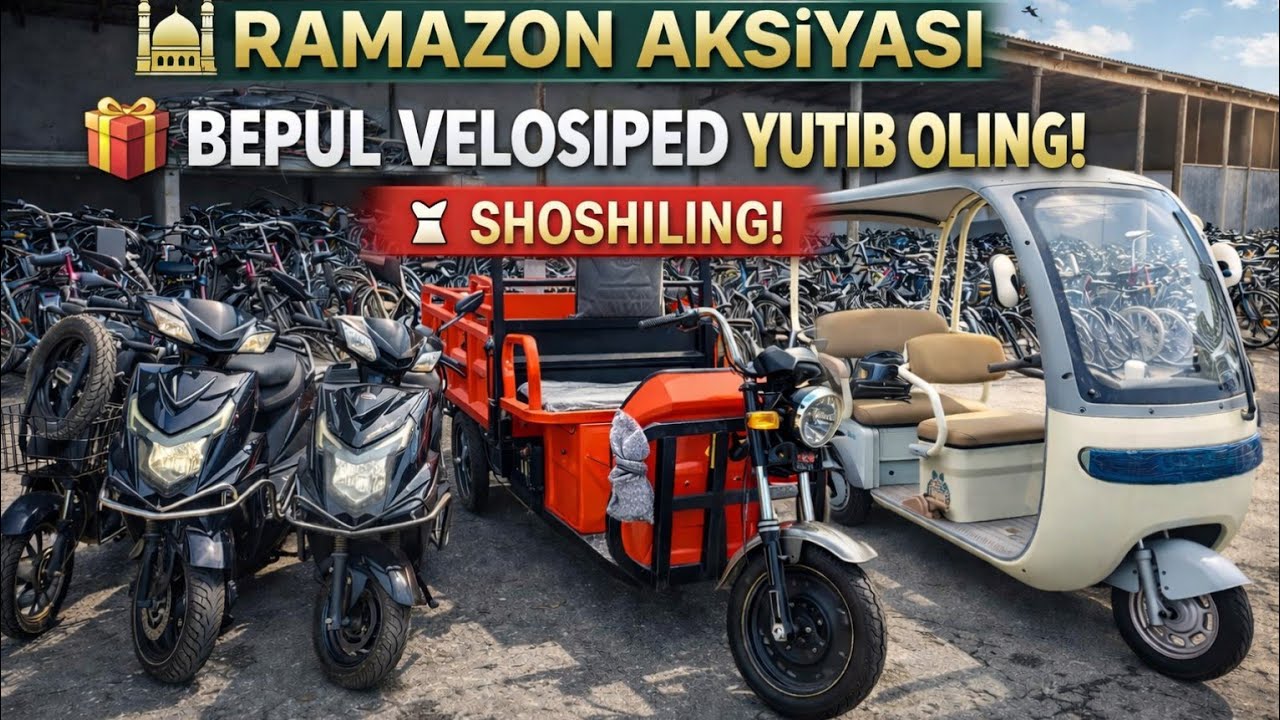 SHOSHILAMIZ! BEPULGA GERMANIYA VELOSIPEDINI YUTIB OLING