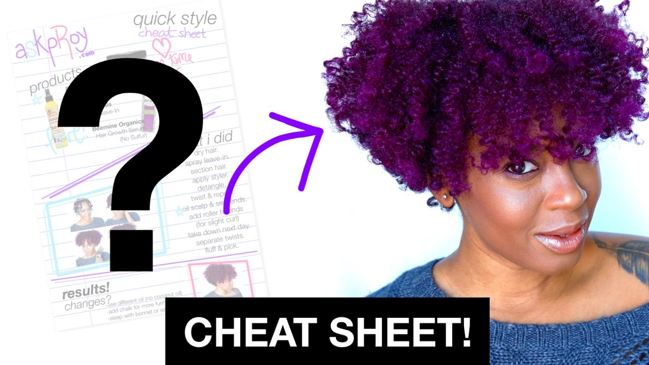 Cheat Sheet! Twist Out on Dry Natural Hair | askpRoy