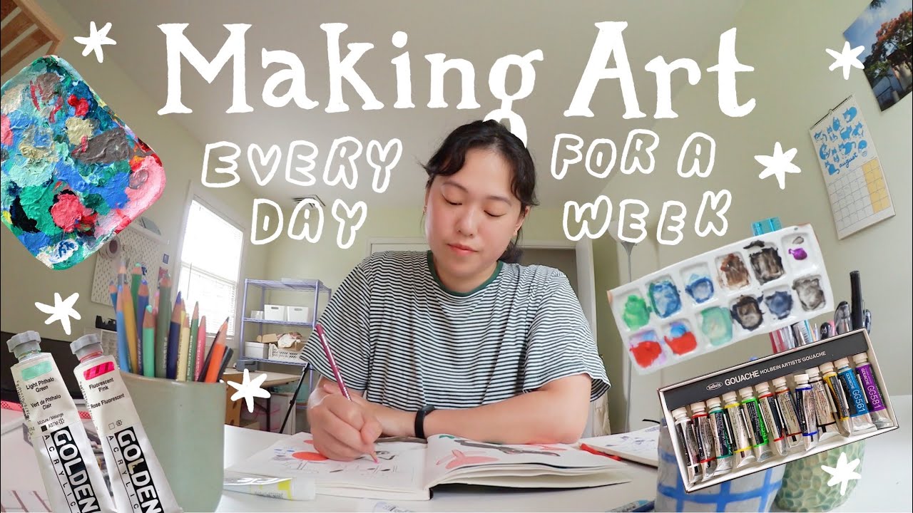 MAKING ART EVERYDAY FOR A WEEK ✦ am I losing passion for art...? 💭