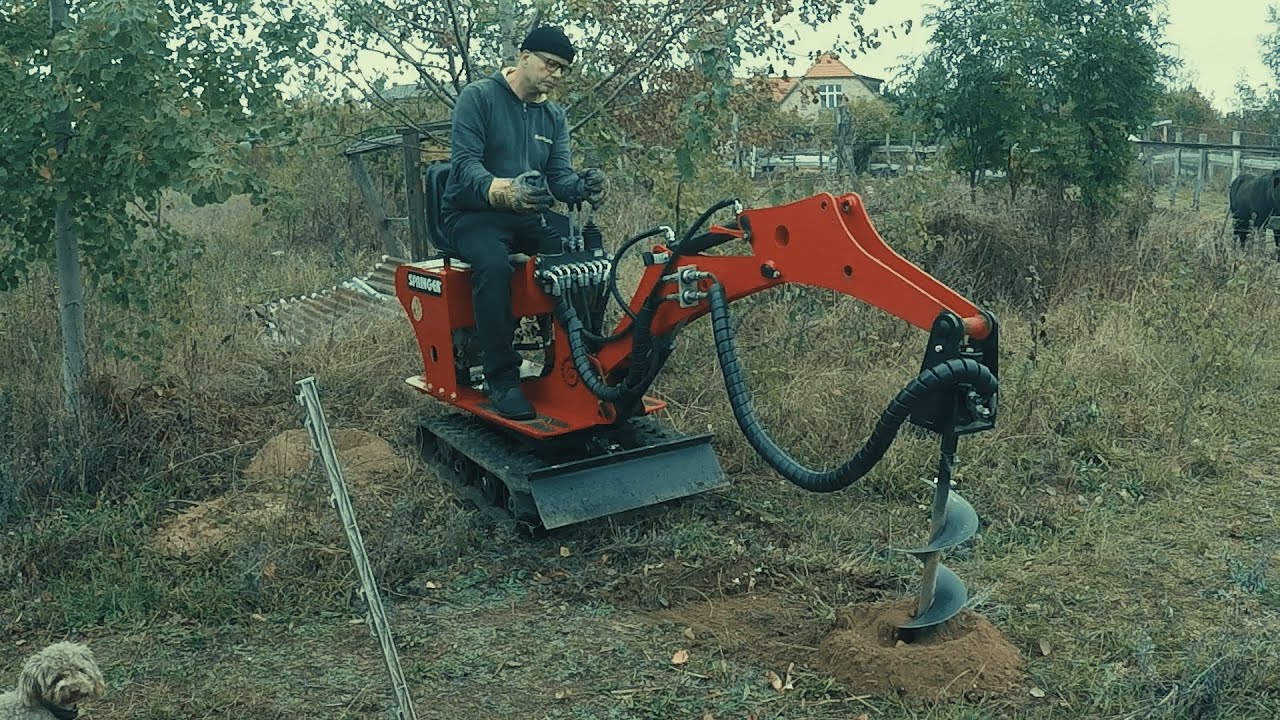 Der neue 20cm Ø Erdbohrer / The new 20cm Ø earth drill
