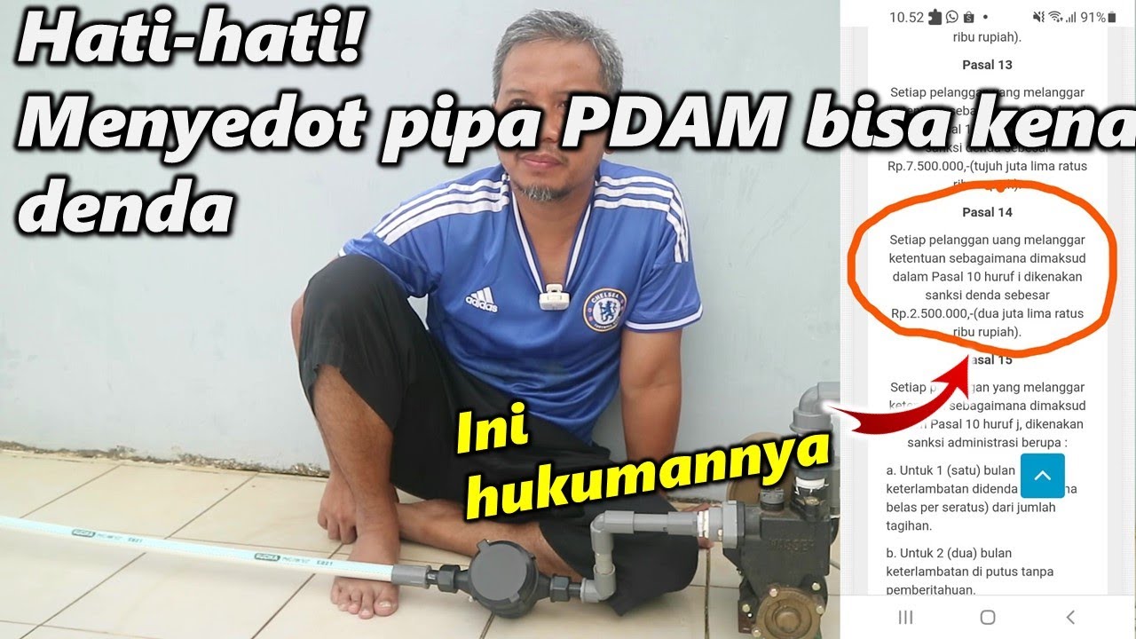 Memompa air PDAM melanggar hukum? Mana pasalnya?