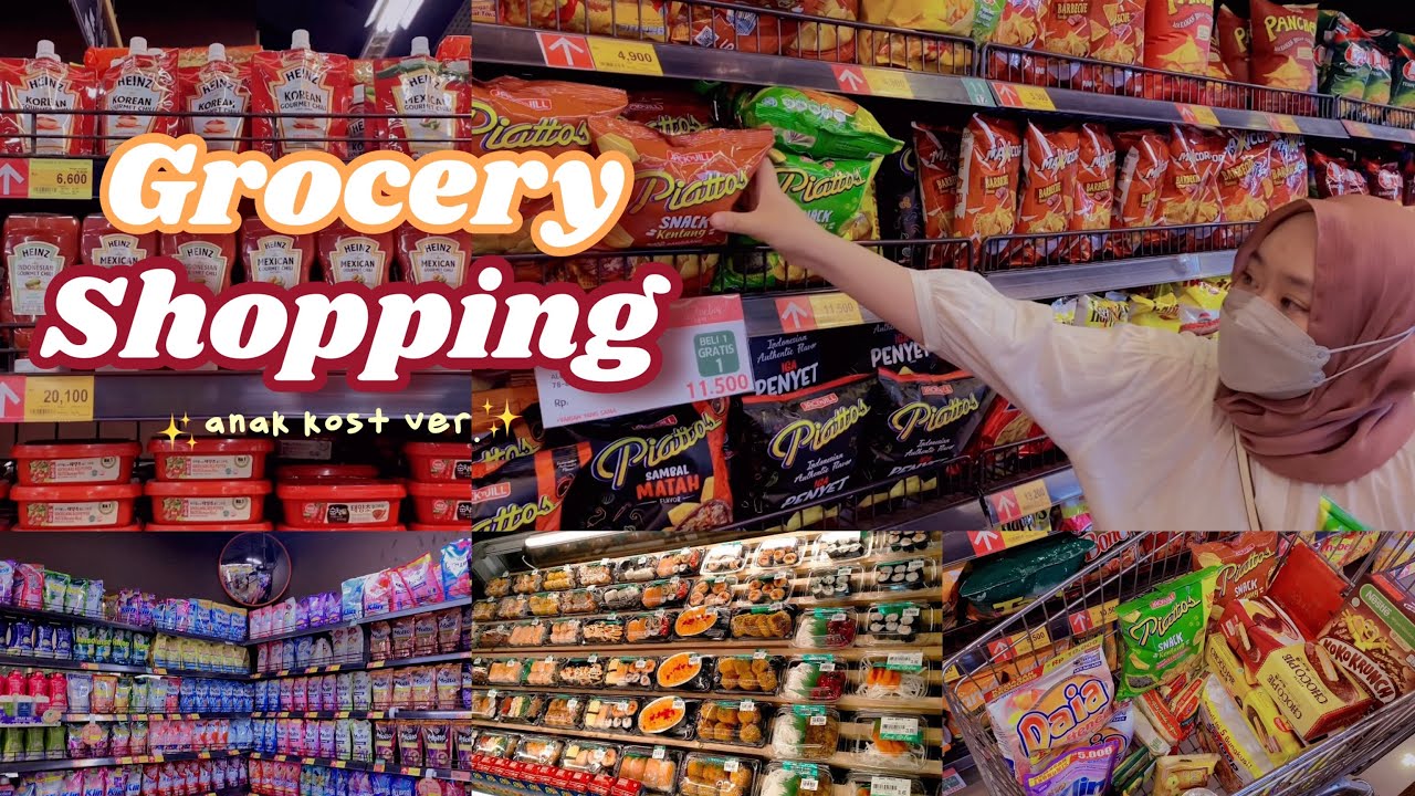 grocery shopping anak kost 🛒🛍 : belanja bulanan anak kost di Bandung💸✨ | allabouttiw