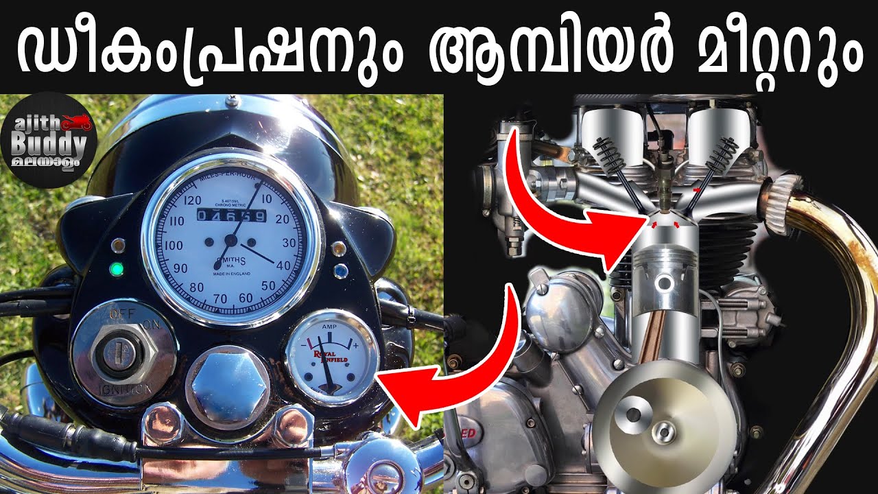 Decompression & Ampere Meter of Old Bullet - Working & Technology Explained in Malayalam | Ajith