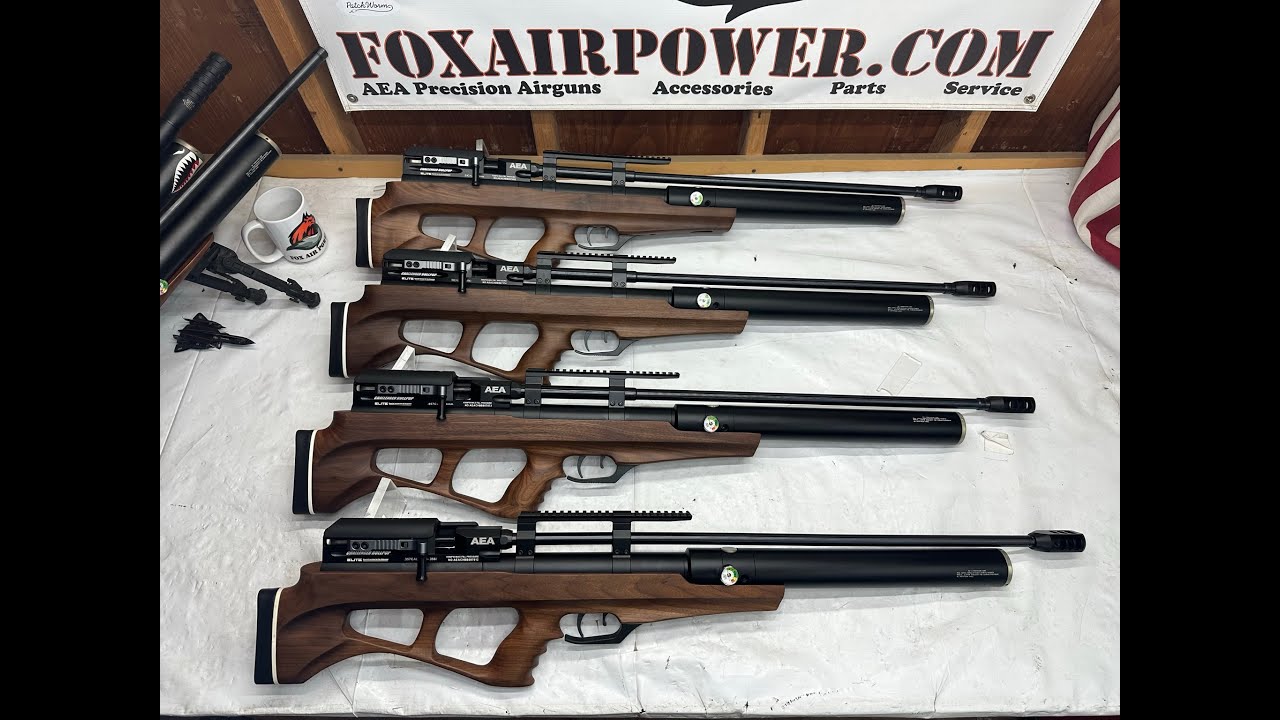 AEA FOX AIR POWER CHALLENGER ELITE PRODUCTION MODELS & SOME COOL ACCESSORIES