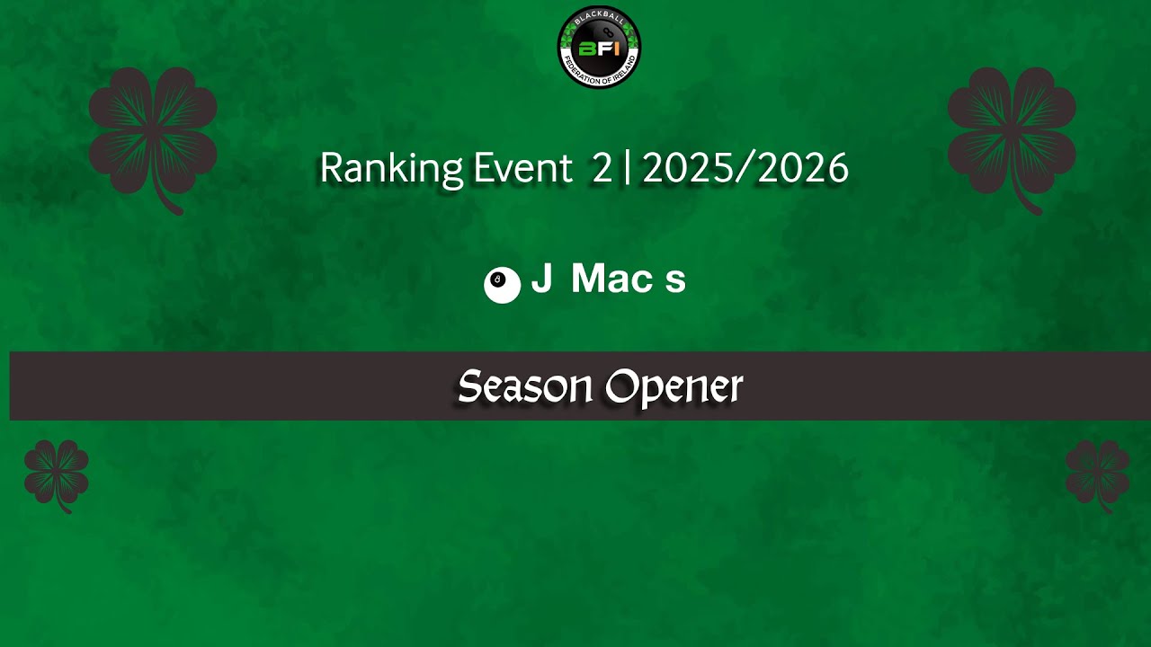 BFI Ranking Event 2 - 2025/26 - Men's - Knockouts