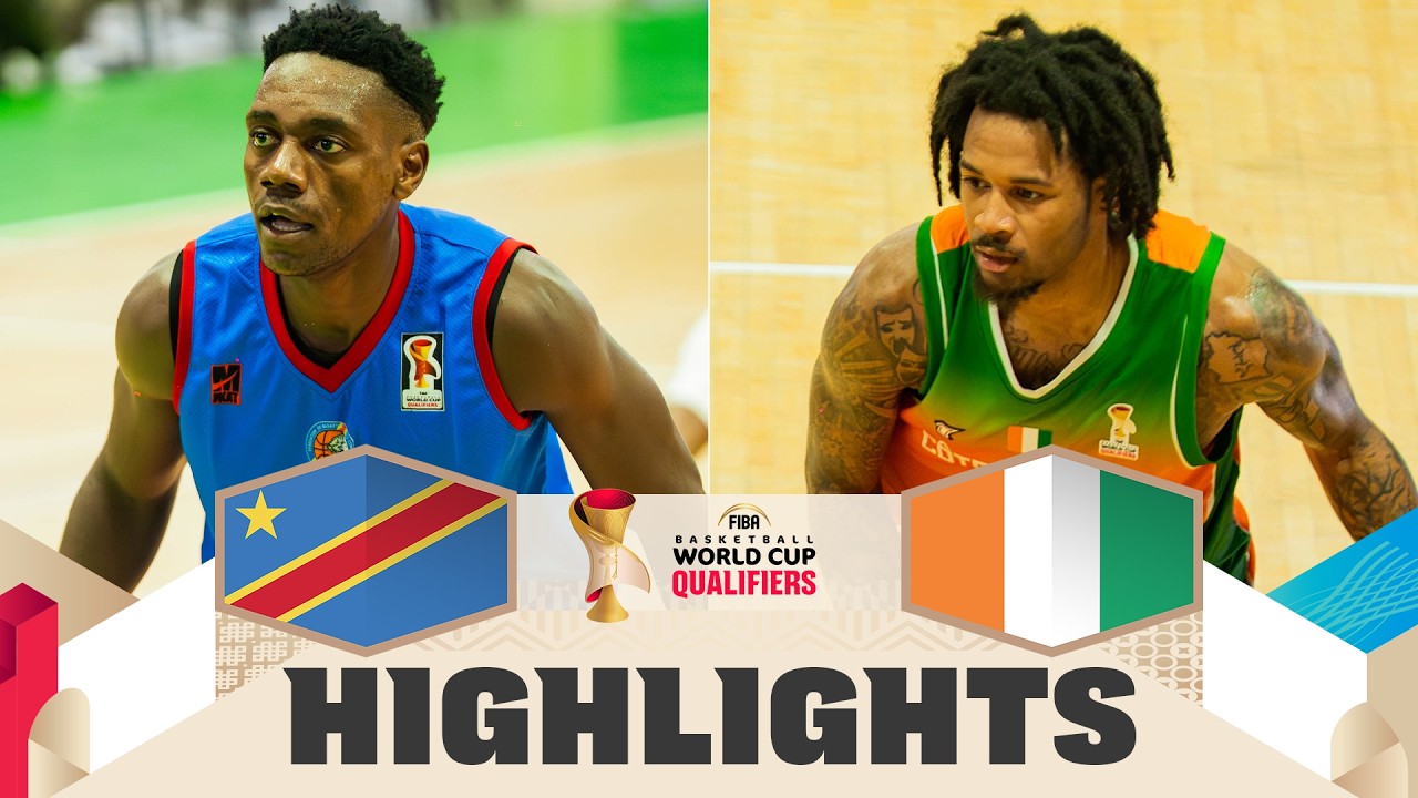 Congo DR 🇨🇩 v C&ocirc;te d'Ivoire 🇨🇮 | Highlights | FIBA Basketball World Cup 2027 African Qualifiers