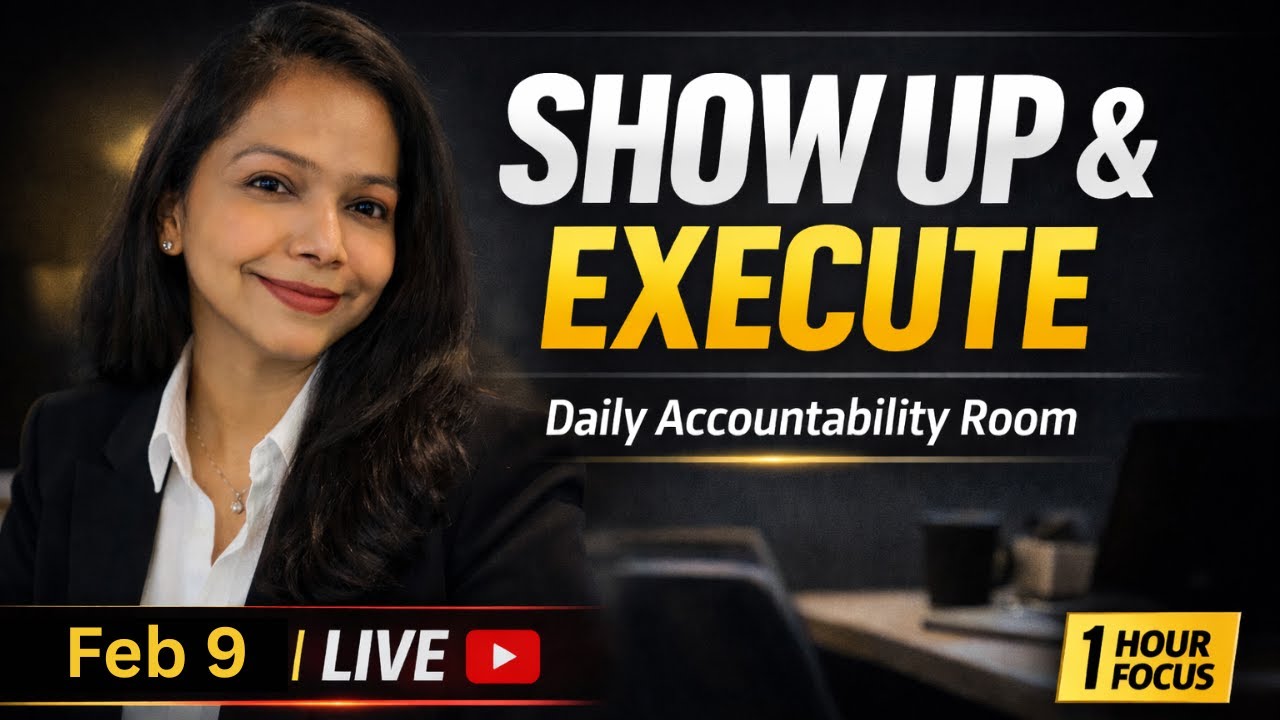 Weekly planning blueprint for high performers | Plan & Execute | Focus room LIVE