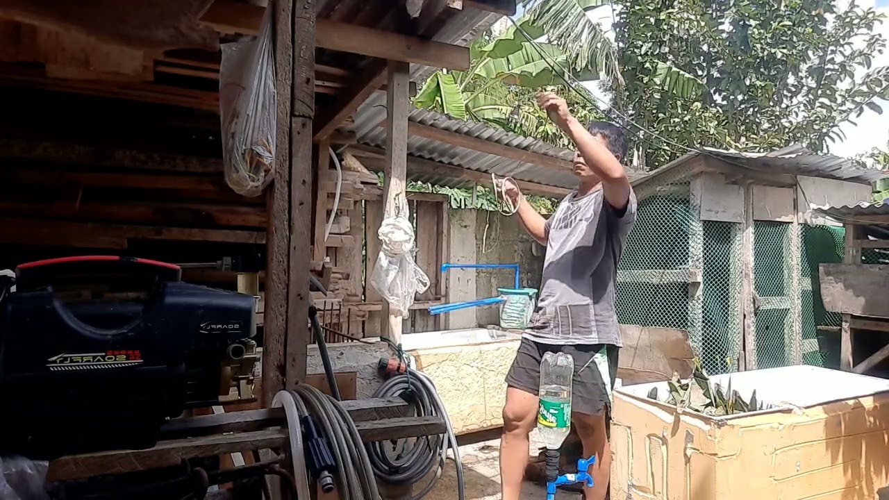 Gumawa ako ng water filter at saka waterfalls para sa aking malilit na tilapia 🐟🐟🐟