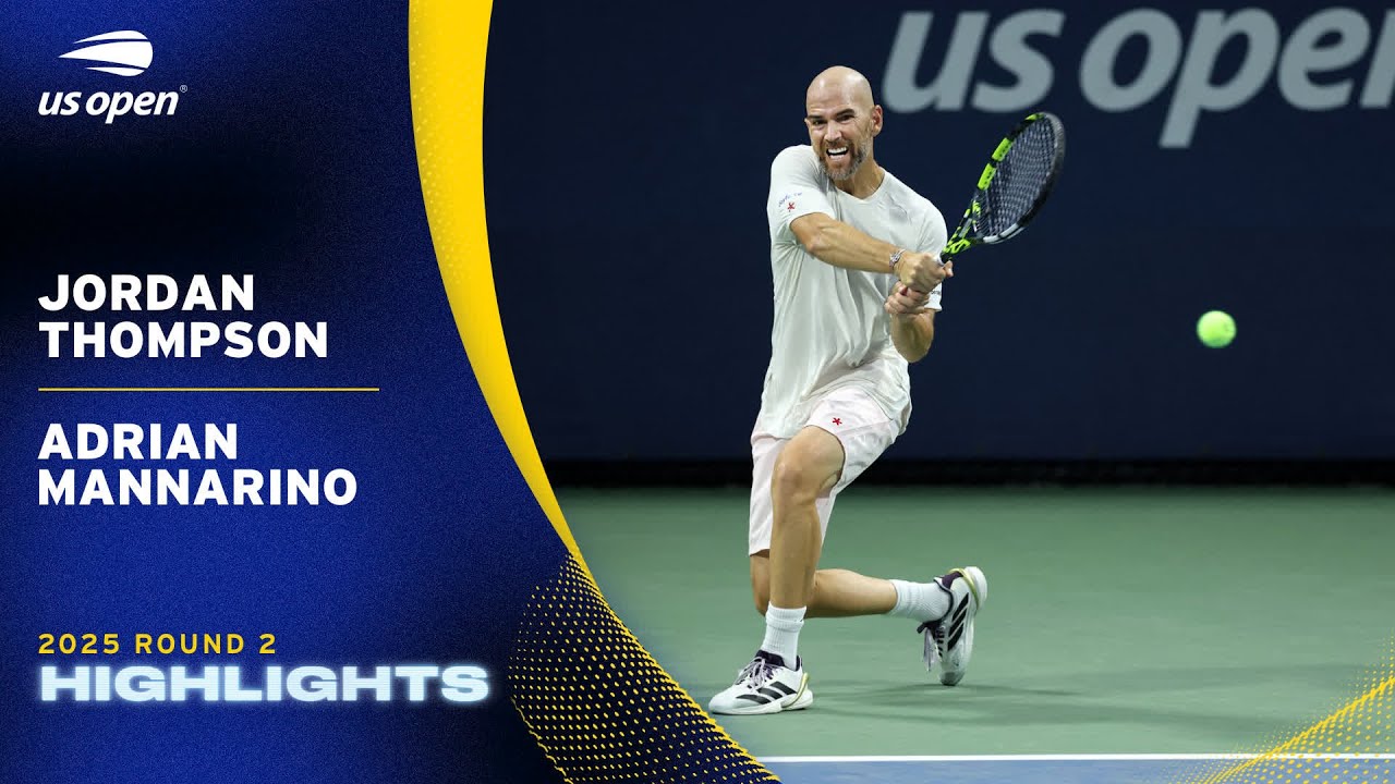 Jordan Thompson vs. Adrian Mannarino Highlights | 2025 US Open Round 2
