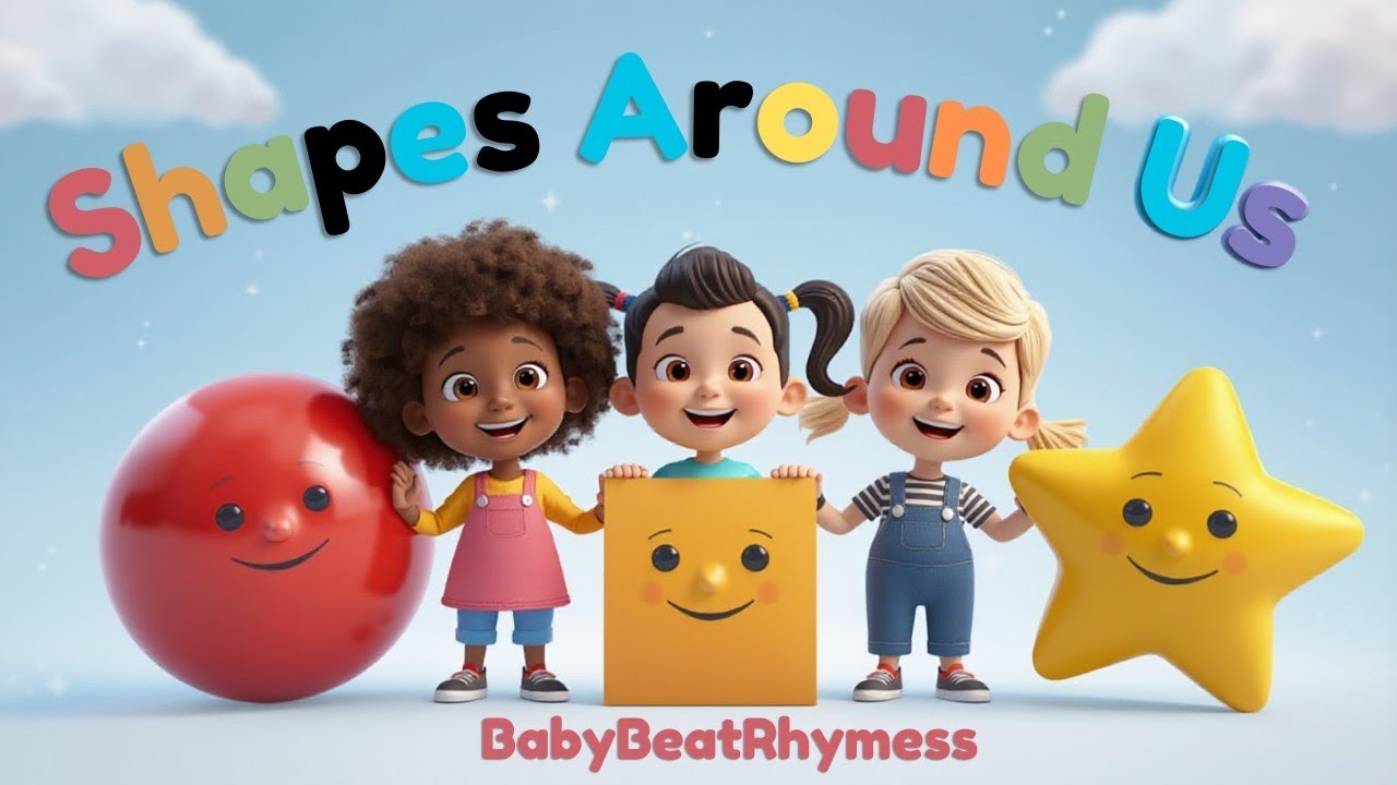 Shapes Around Us 🔺🟦🔴 | Learn Shapes for Kids | BabyBeatRhymes