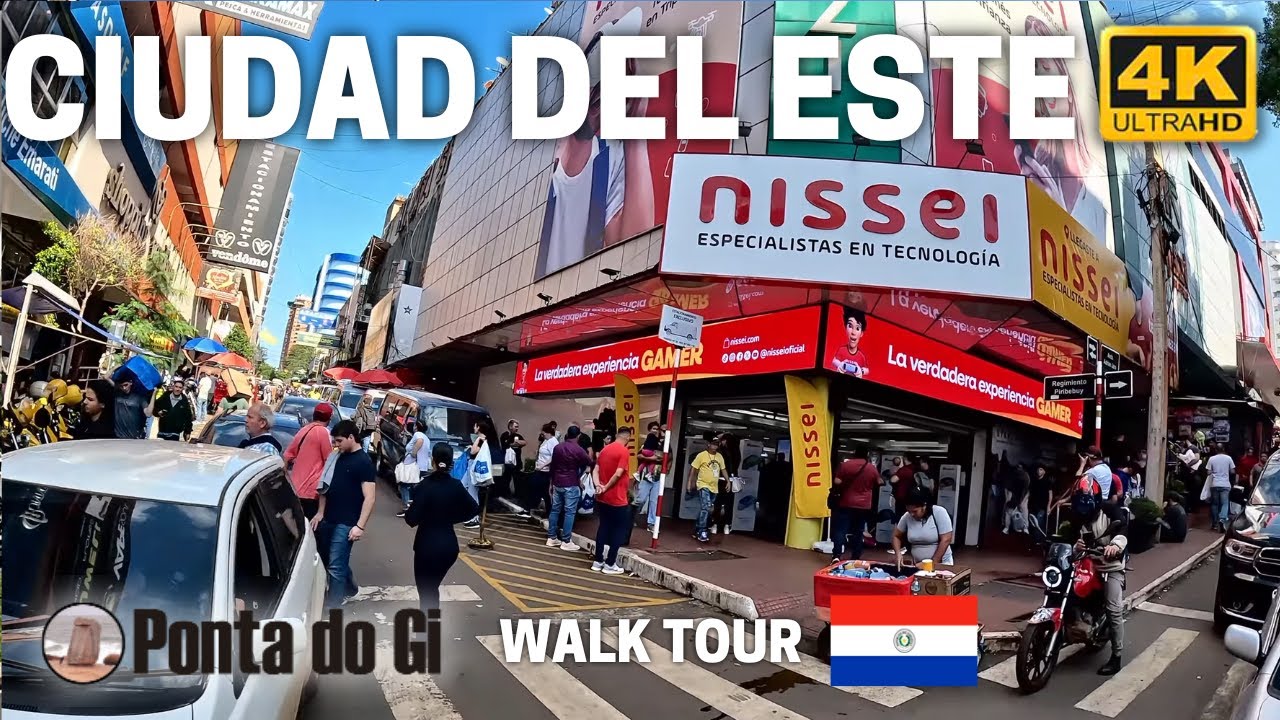 CAMINANDO POR CIUDAD DEL ESTE CENTRO 2025 PARAGUAY #walk TOUR 2025