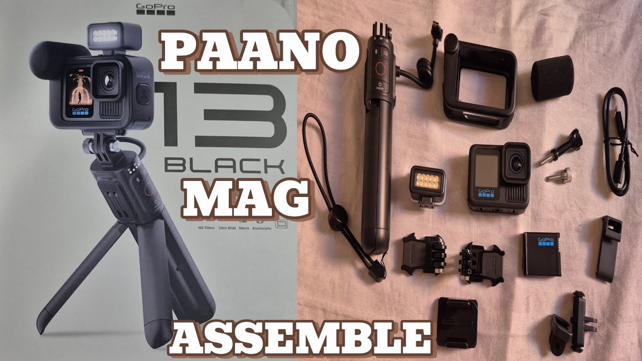 GO PRO HERO 13 NAME ACCESSORIES & ASSEMBLE
