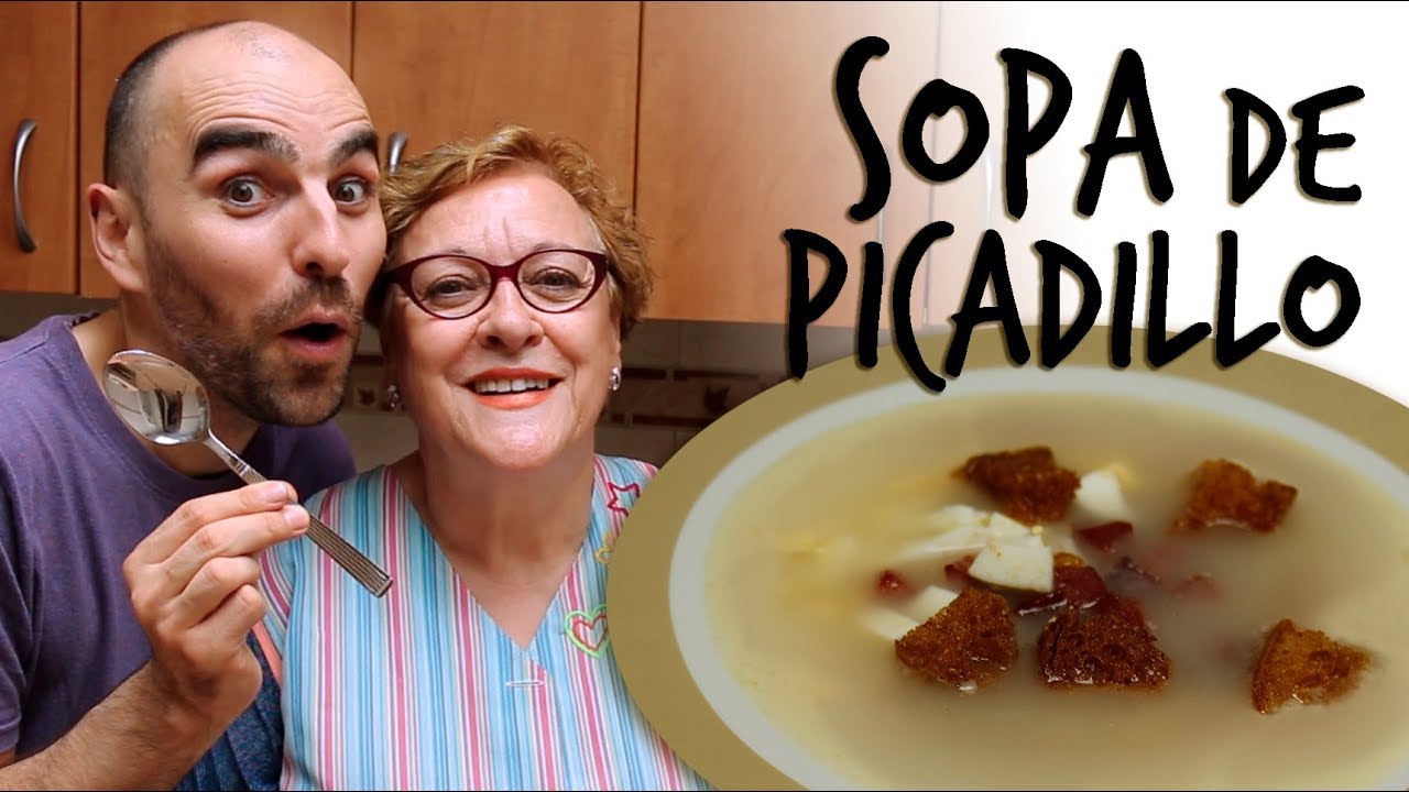 SOPA DE PICADILLO | Receta sabrosa y sencilla