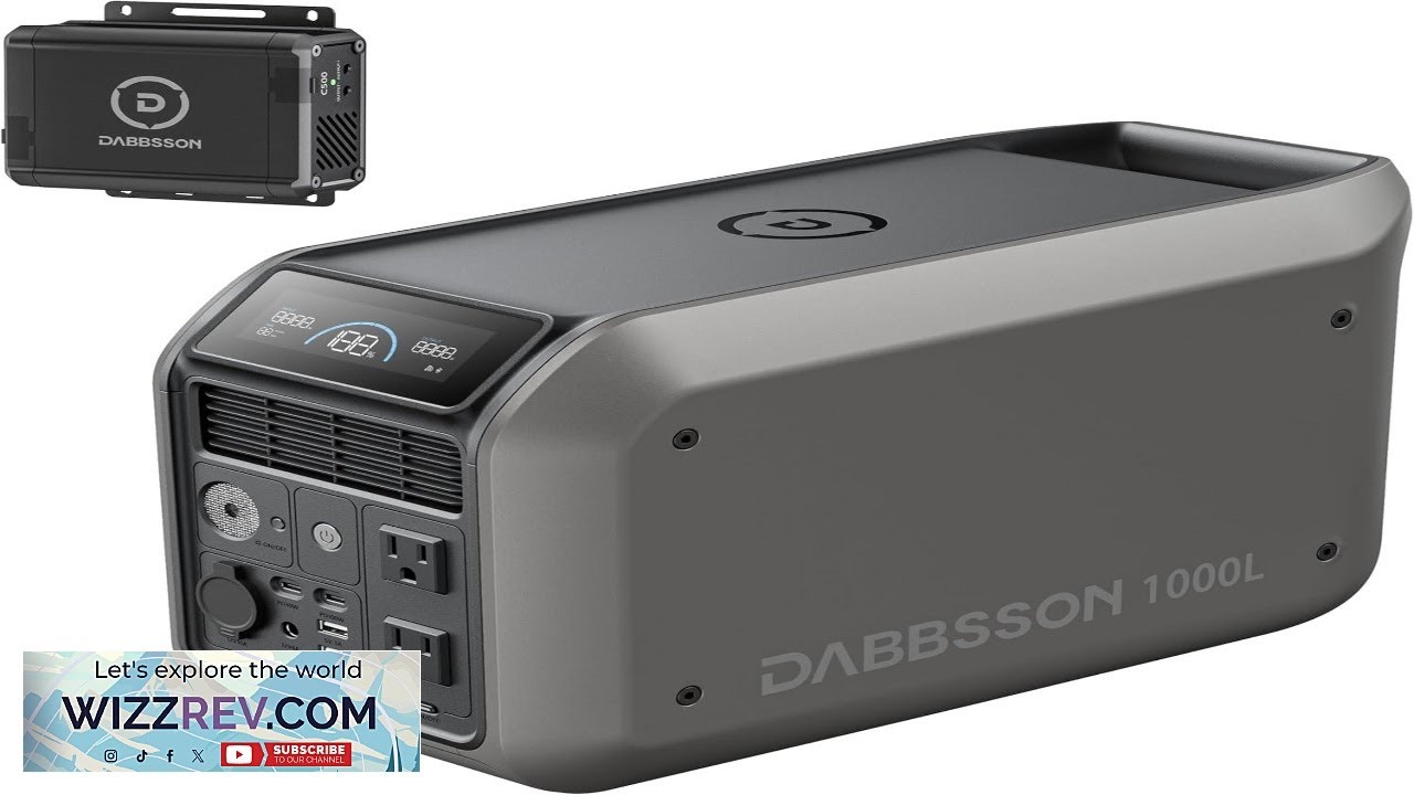 Солнечный генератор Dabbsson 1000 л с зарядным устройством S 1008 Вт·ч, полутвердый LiFePO4, 560 Вт