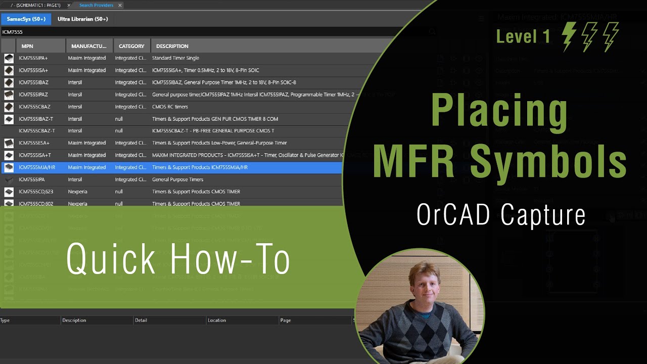How to Place Schematic Symbols From Manufacturers