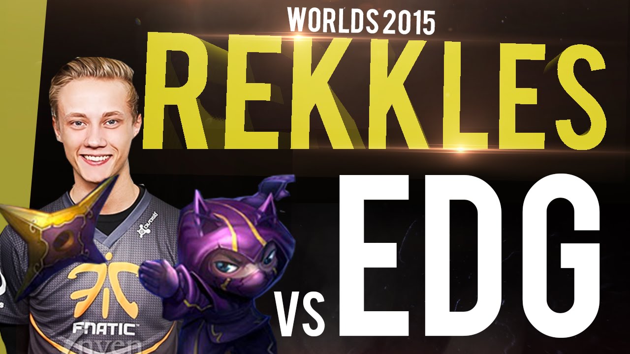 FNC Rekkles vs EDG - Kennen ADC (Worlds 2015)