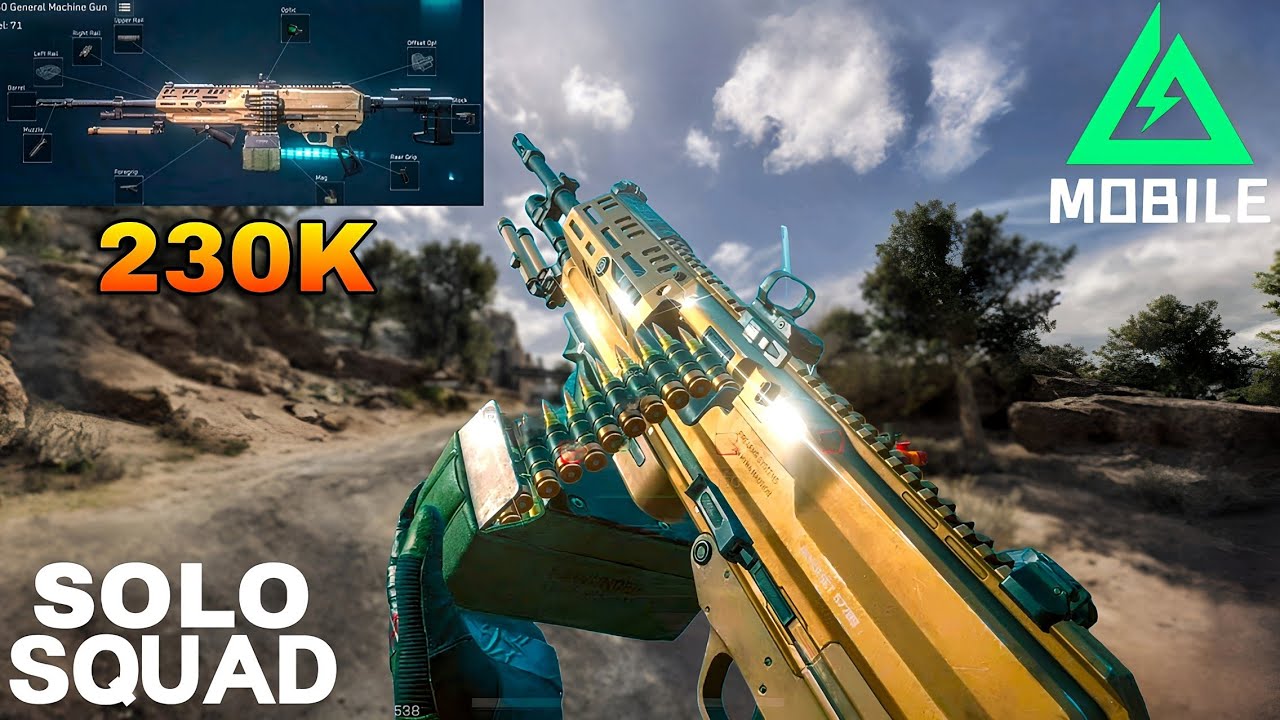 Solo vs Squad With 230K M250 Build in Delta Force Mobile Operations