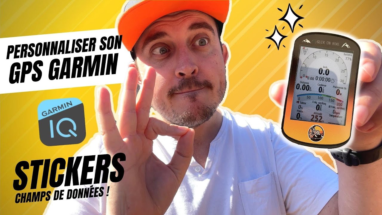 COMMENT personnaliser ton GPS GARMIN | Champs de données , Widgets, Stickers, Connect IQ