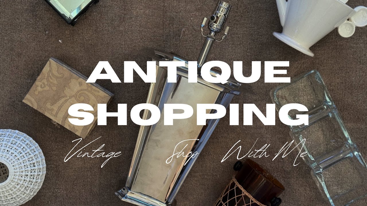 ANTIQUE SHOPPING | Shop with me & antique haul. Vintage Shopping and haul in Florida