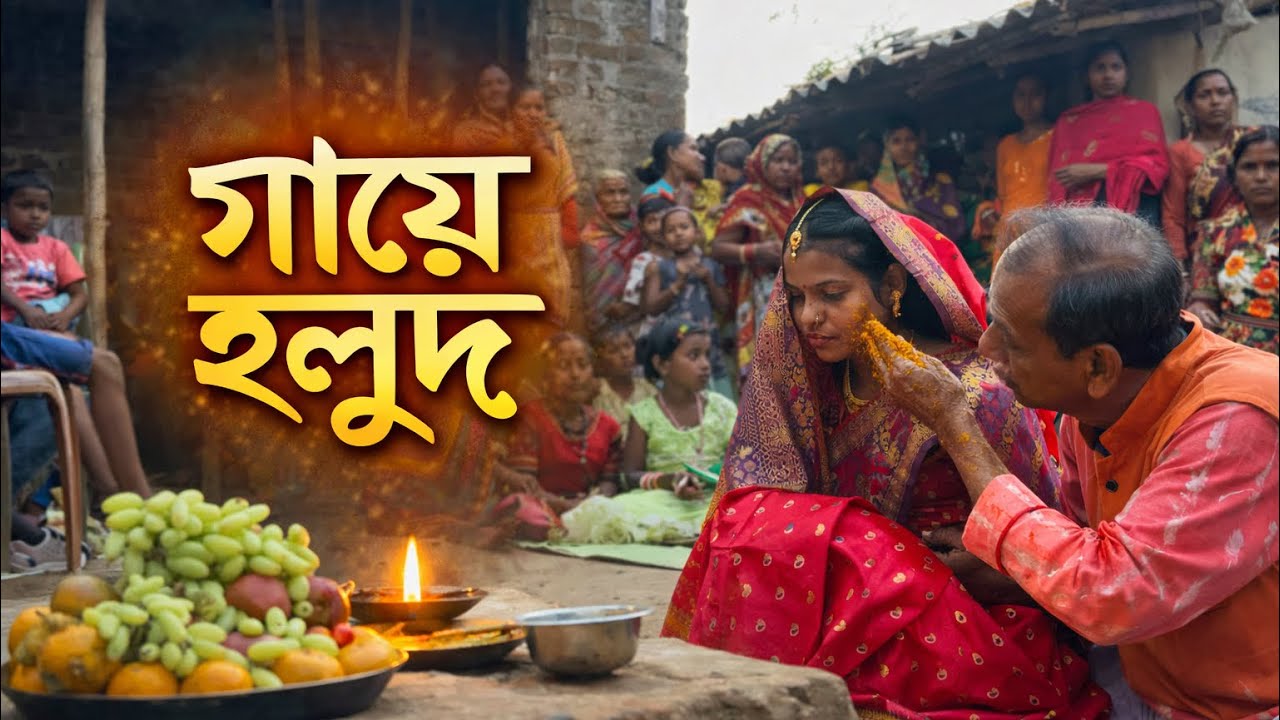 Village Wedding Vlog | Bengali Gaaye Holud Ceremony 💛