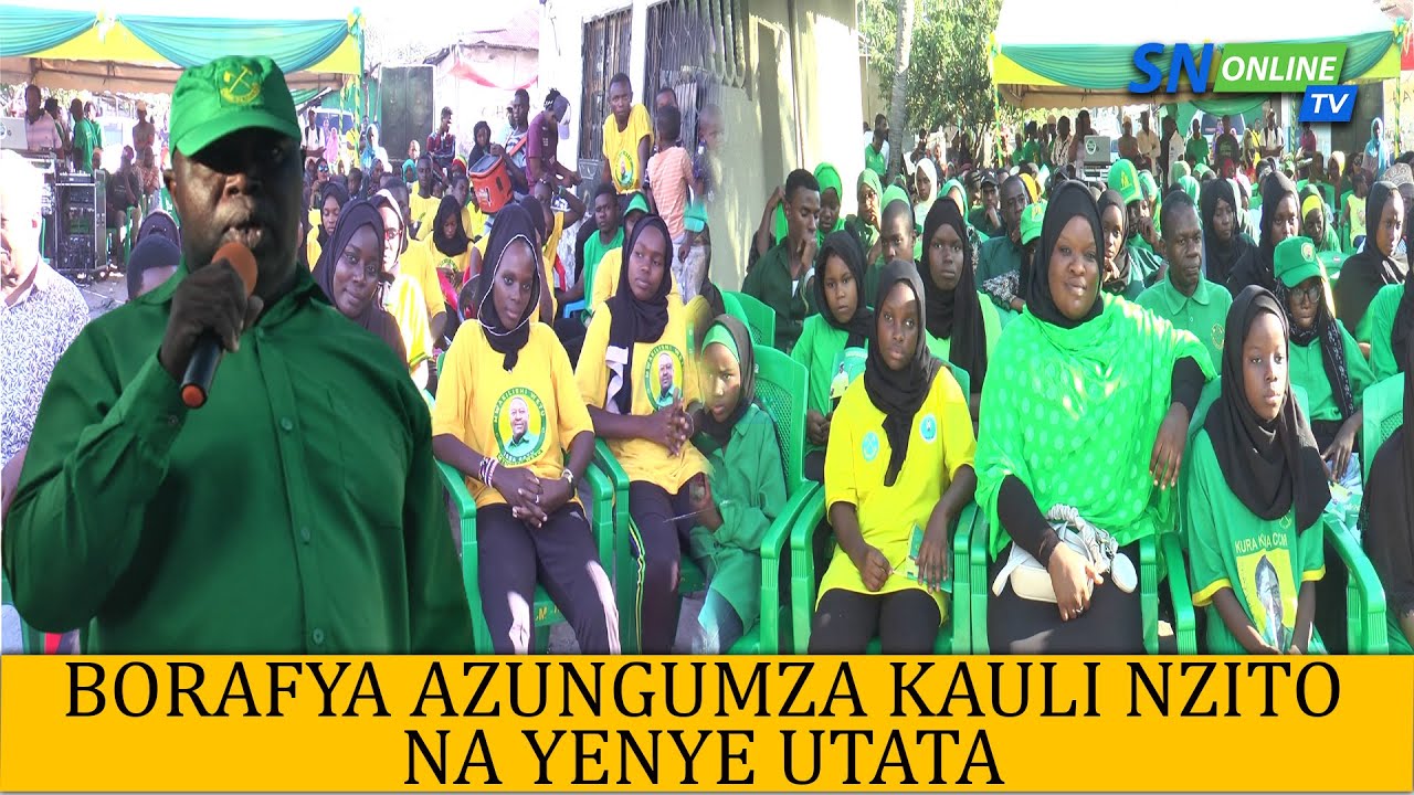 BORAFYA AZUNGUMZA KAULI NZITO NA YENYE UTATA KATIKA MKUTANO