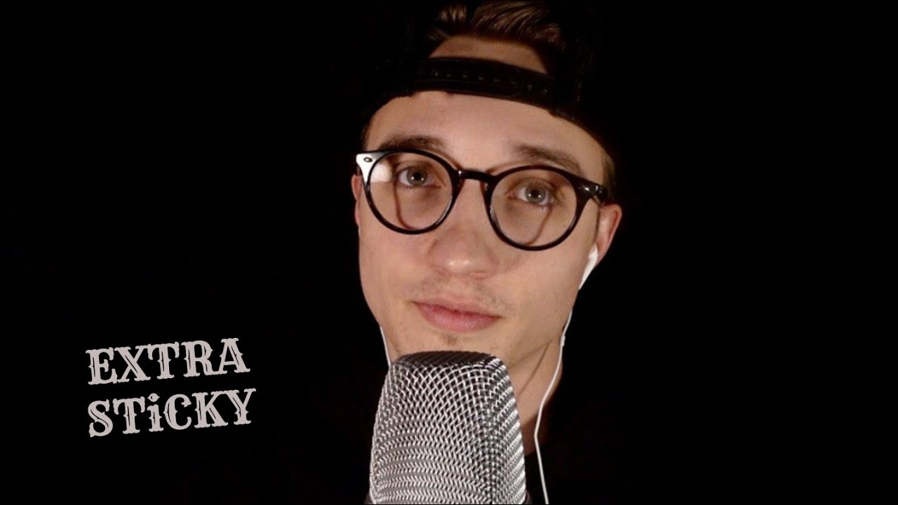 ASMR Extra Sticky Whispers and Mouth Sounds