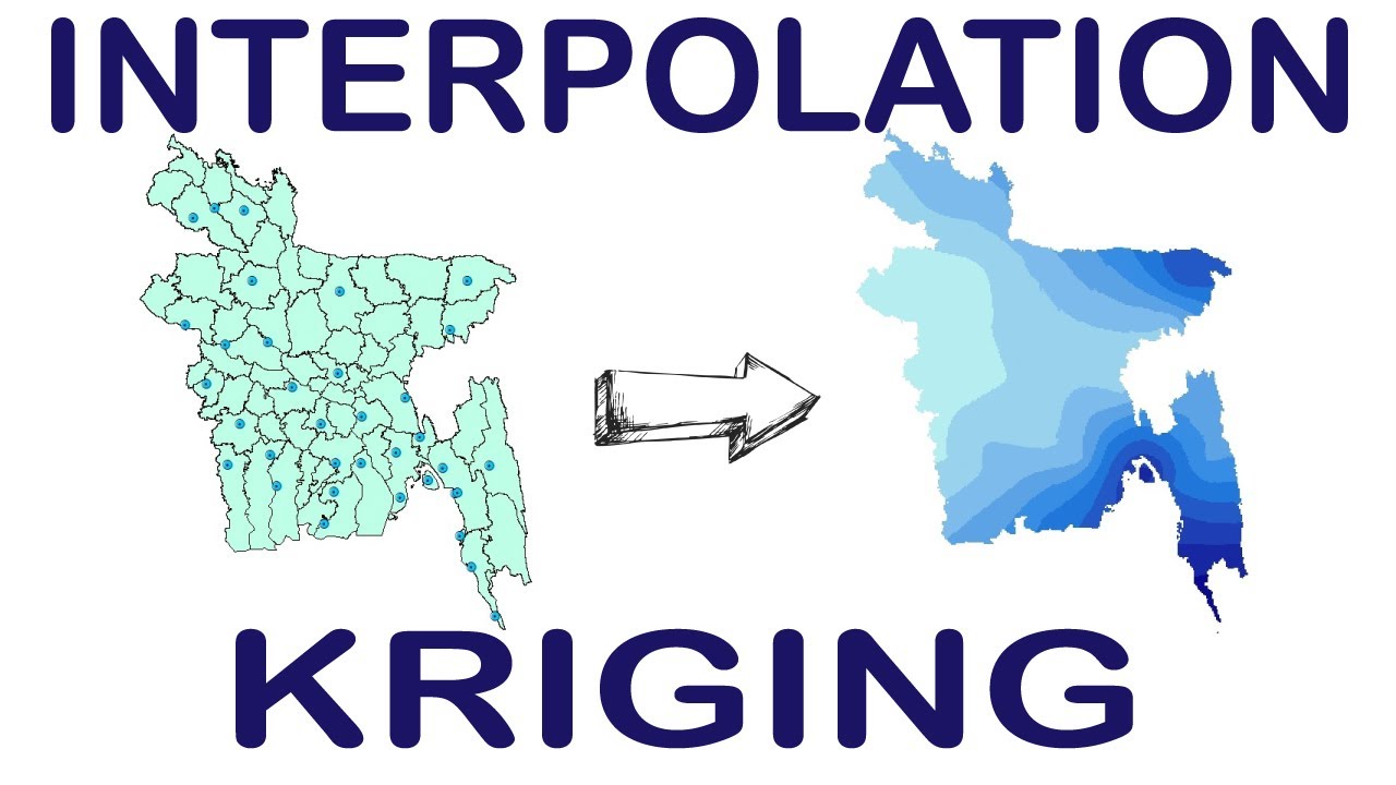 INTERPOLATION by KRIGING in ArcGIS | Map Creation as Image | ArcMap