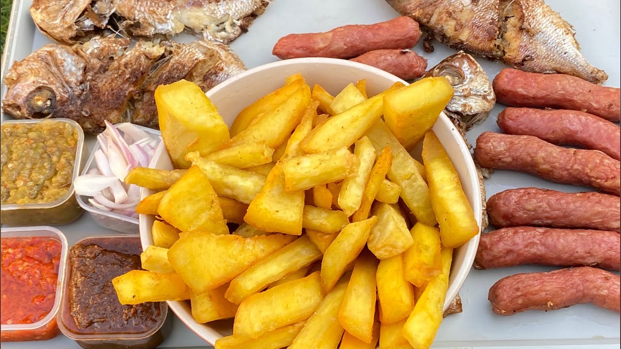 HOW TO FRY CRISPY YAM Like Your Favorite Street Joint | CRISPY YAM CHIPS | #ghanastreetfood