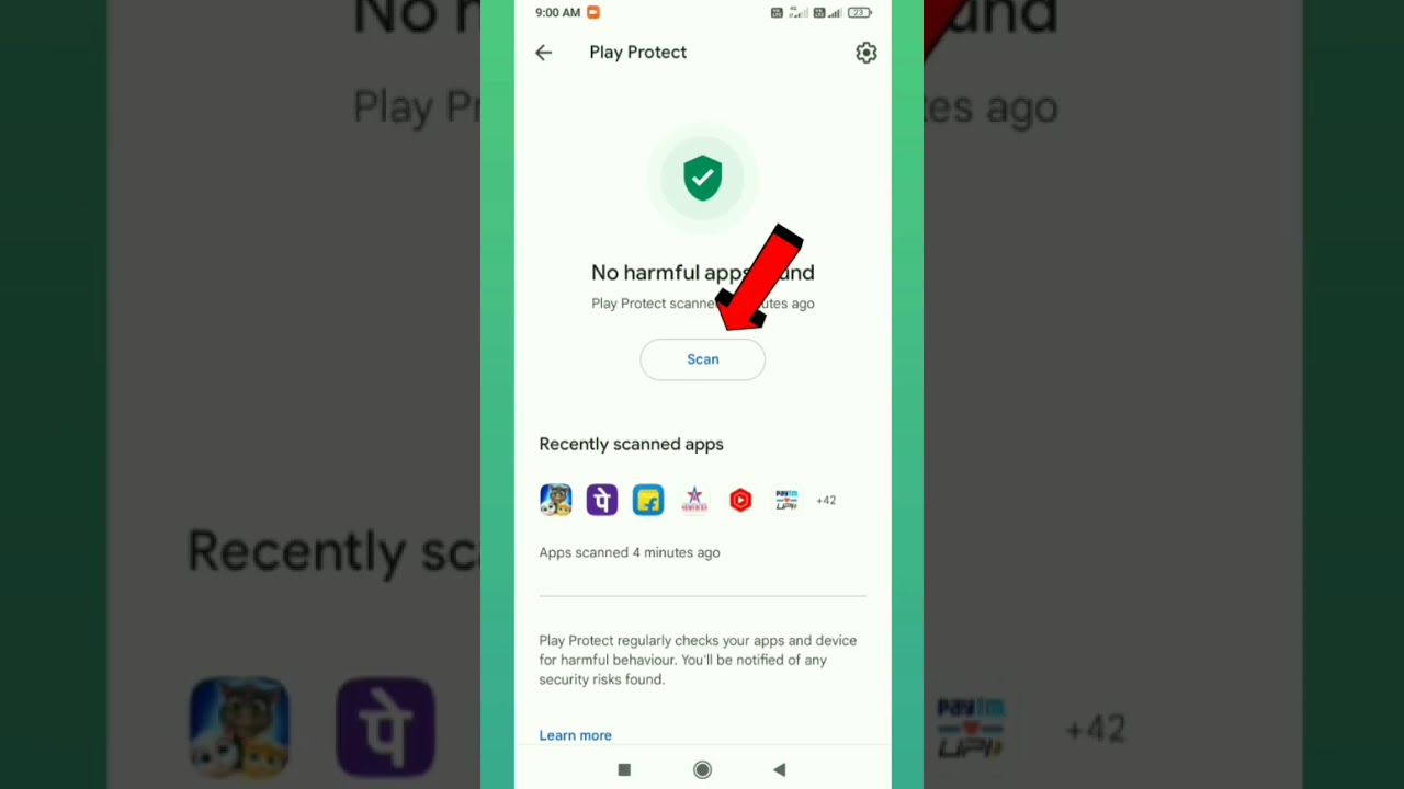 How To Scan App In Play Store | Play Store Play Protect Scan #shorts #uniquetechtips