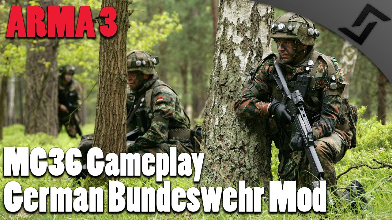 ARMA 3 - MG36 Gameplay - German Bundeswehr Mod in 1st Person