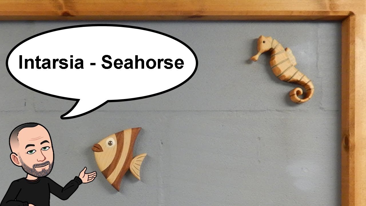 Scroll Saw and Intarsia Woodworking - Making A Seahorse