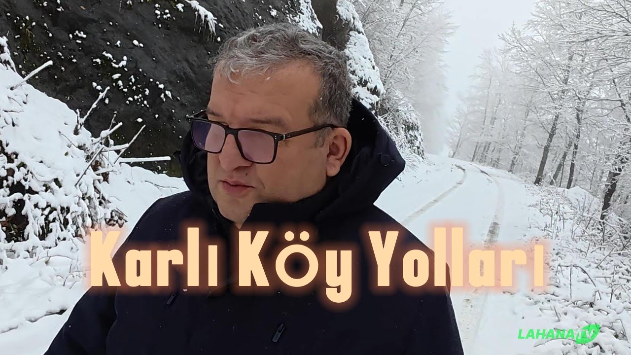 Karlı Köy Yollarından Harika Kar Manzaraları