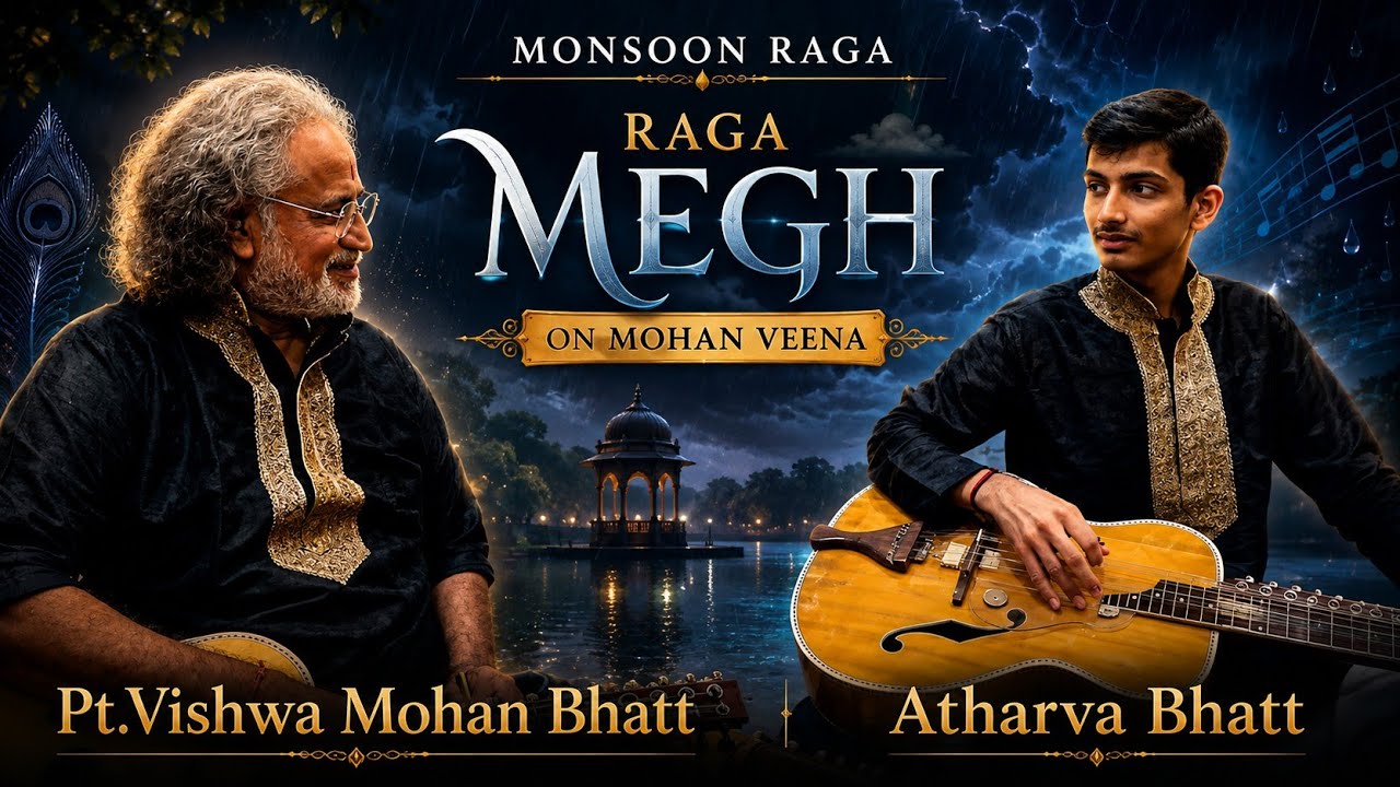 'Rag Megh' on Mohan Veena By Pt.Vishwa Mohan Bhatt  and Atharva Bhatt (Grandfather and Grandson)