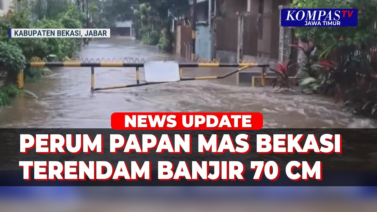 Banjir 70 Cm Rendam Perumahan Papan Mas Bekasi, Akses Jalan Tak Bisa Dilalui