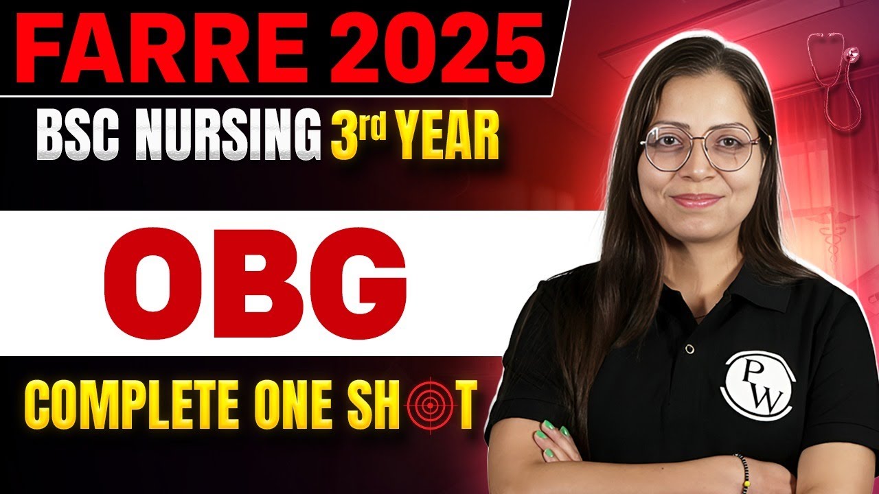 OBG Part 1 Bsc Nursing 3rd year | Farre Series For Bsc Nursing #bscnursing #bscnursingcourses