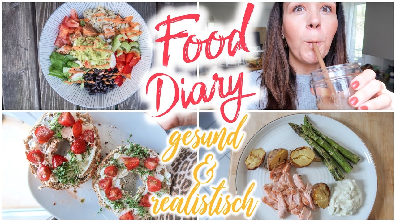 XXL REALISTISCHES FOOD DIARY. Gesund & lecker ohne Diät & Verbote. Intuitiv + Rezept Ideen P*